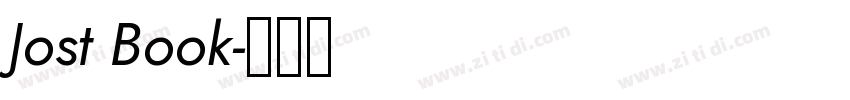Jost Book字体转换